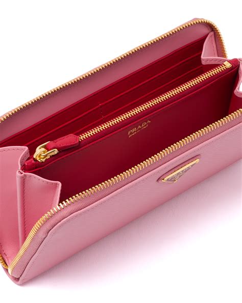saffiano leather wallet prada